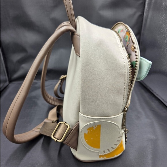 Loungefly Baby Yoda Kids Backpack - Mint and Beige - Picture 8 of 11